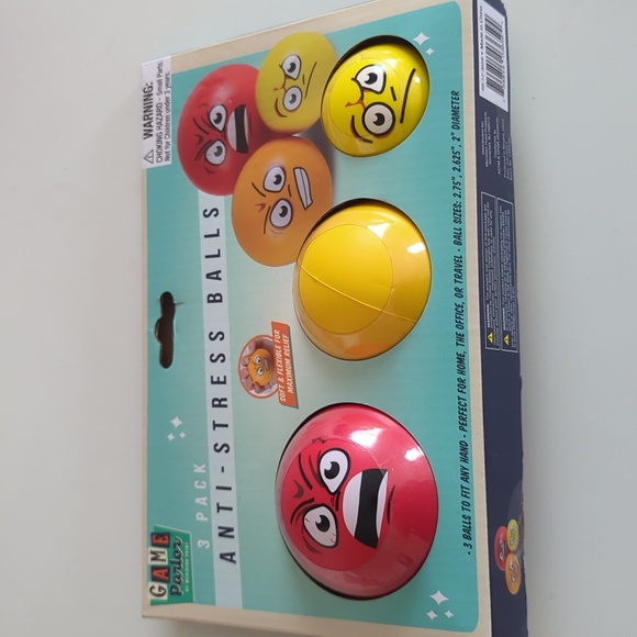 3 PACK ANTI STRESS BALLS - Picture 3 of 4